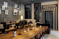 Cafetería de diseño para hotel Petit Palace en Madrid por Mil Studios